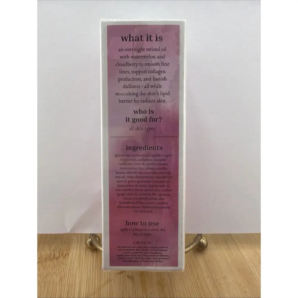 Dallas & James Watermelon Dream Overnight Retinol Oil and Cloudberry 1 floz/30ml